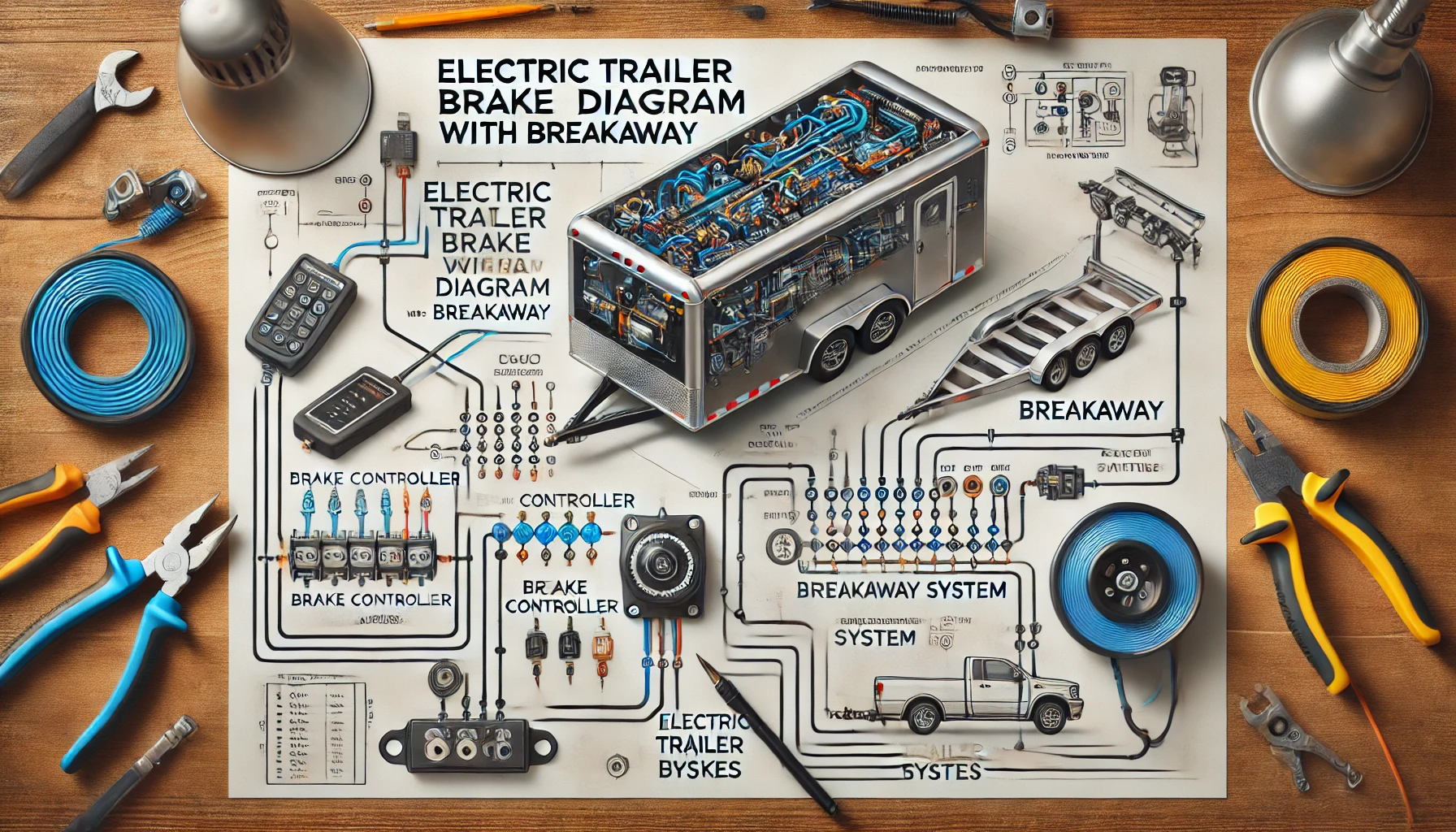 Electric Trailer Brake Wiring Diagram With Breakaway